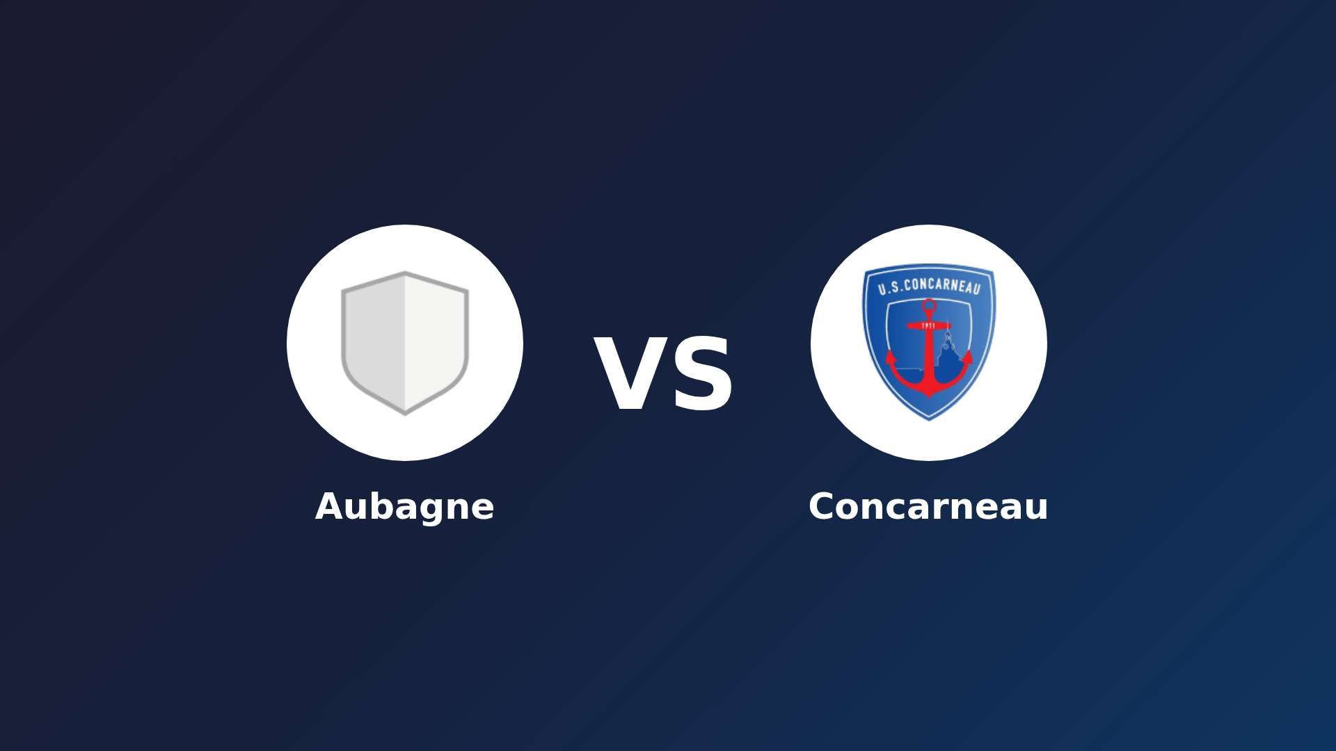 Aubagne vs Concarneau