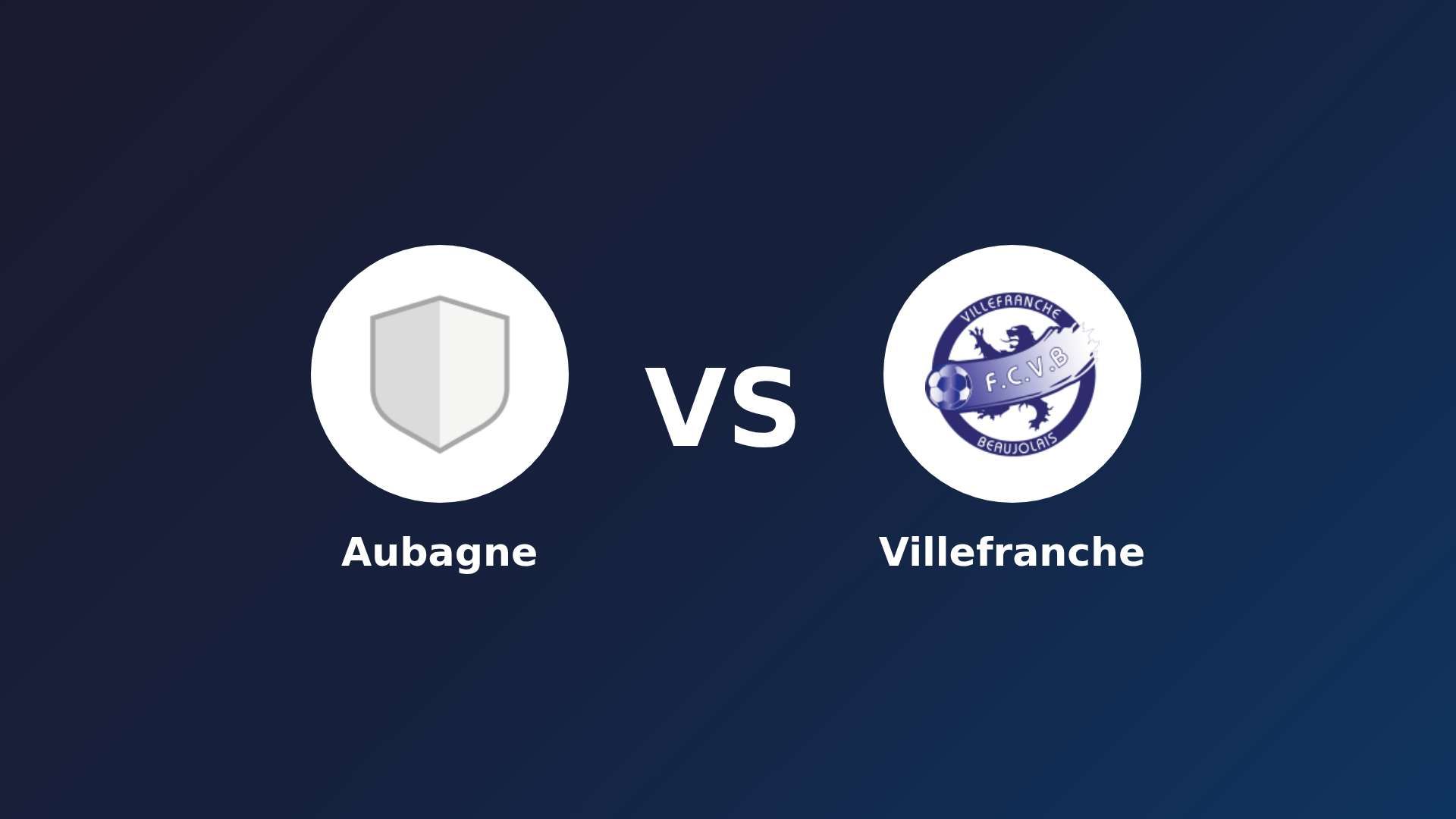 Aubagne vs Villefranche