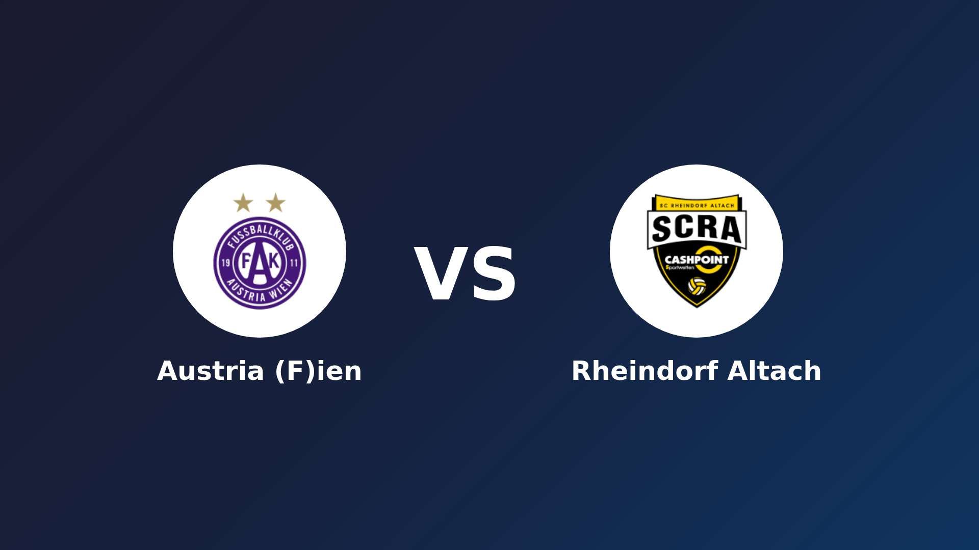 Austria (F)ien vs Rheindorf Altach