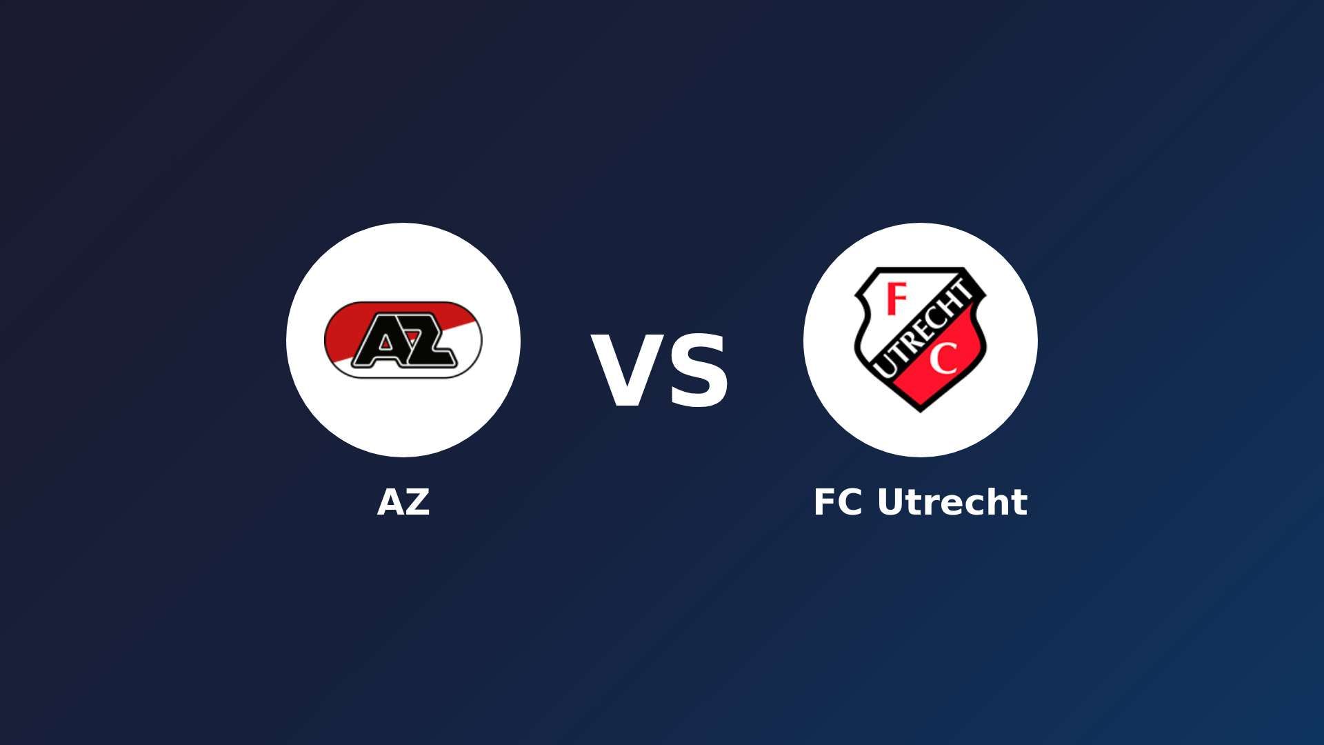 AZ vs FC Utrecht