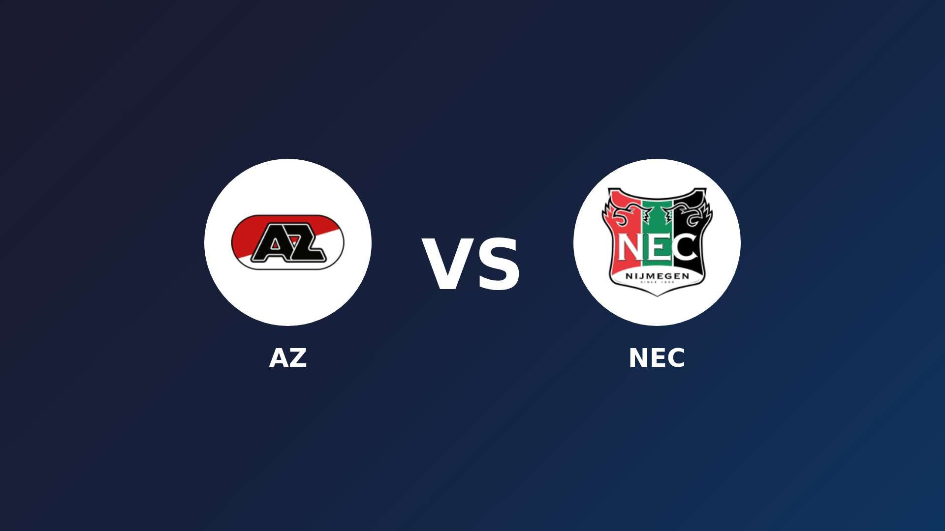 AZ vs NEC Nijmegen
