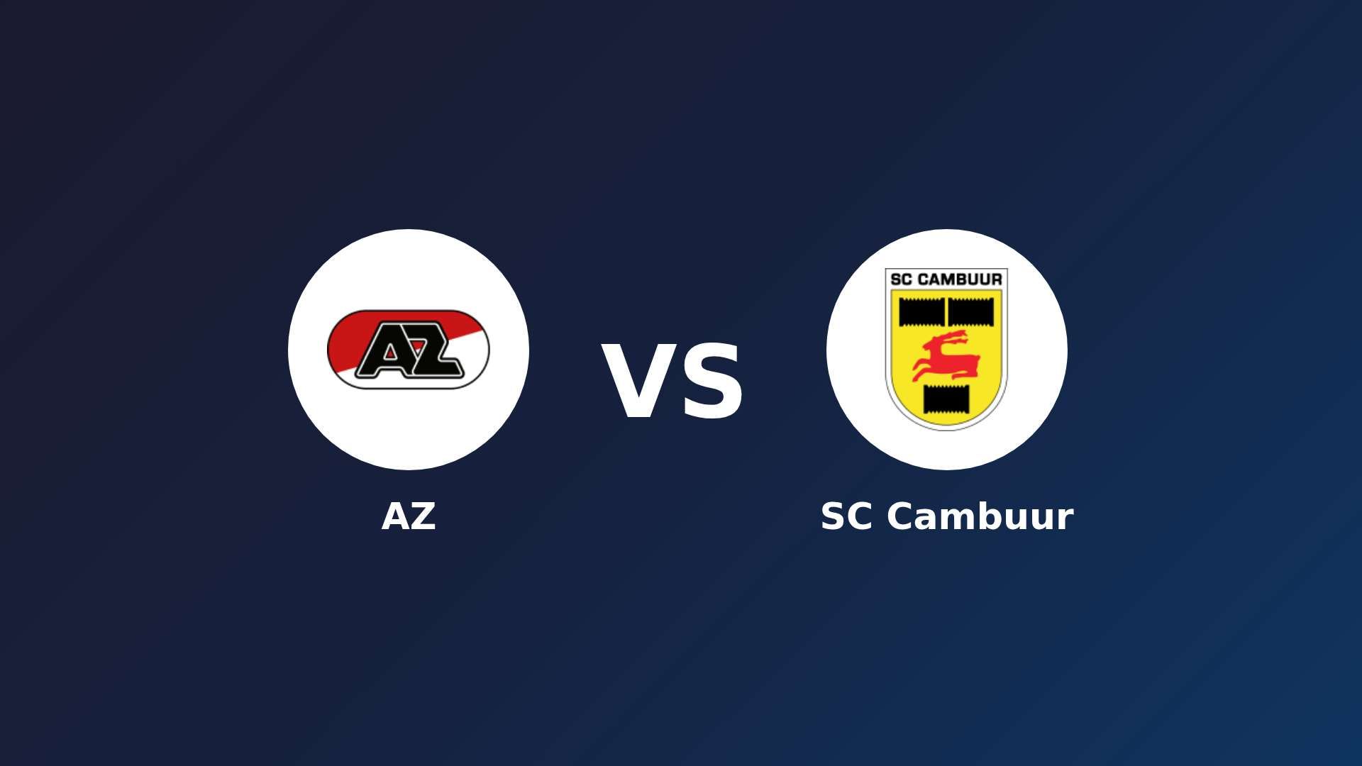 AZ vs SC Cambuur