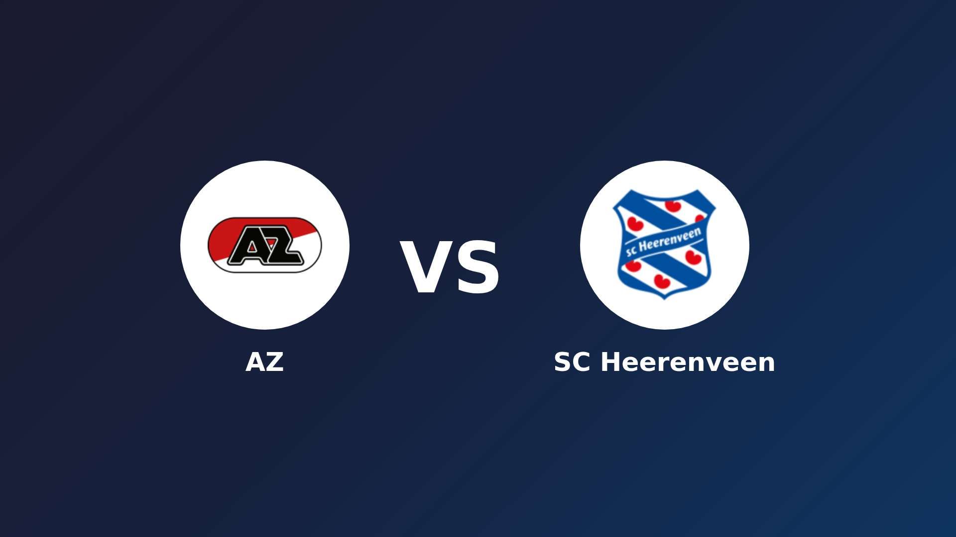 AZ vs SC Heerenveen