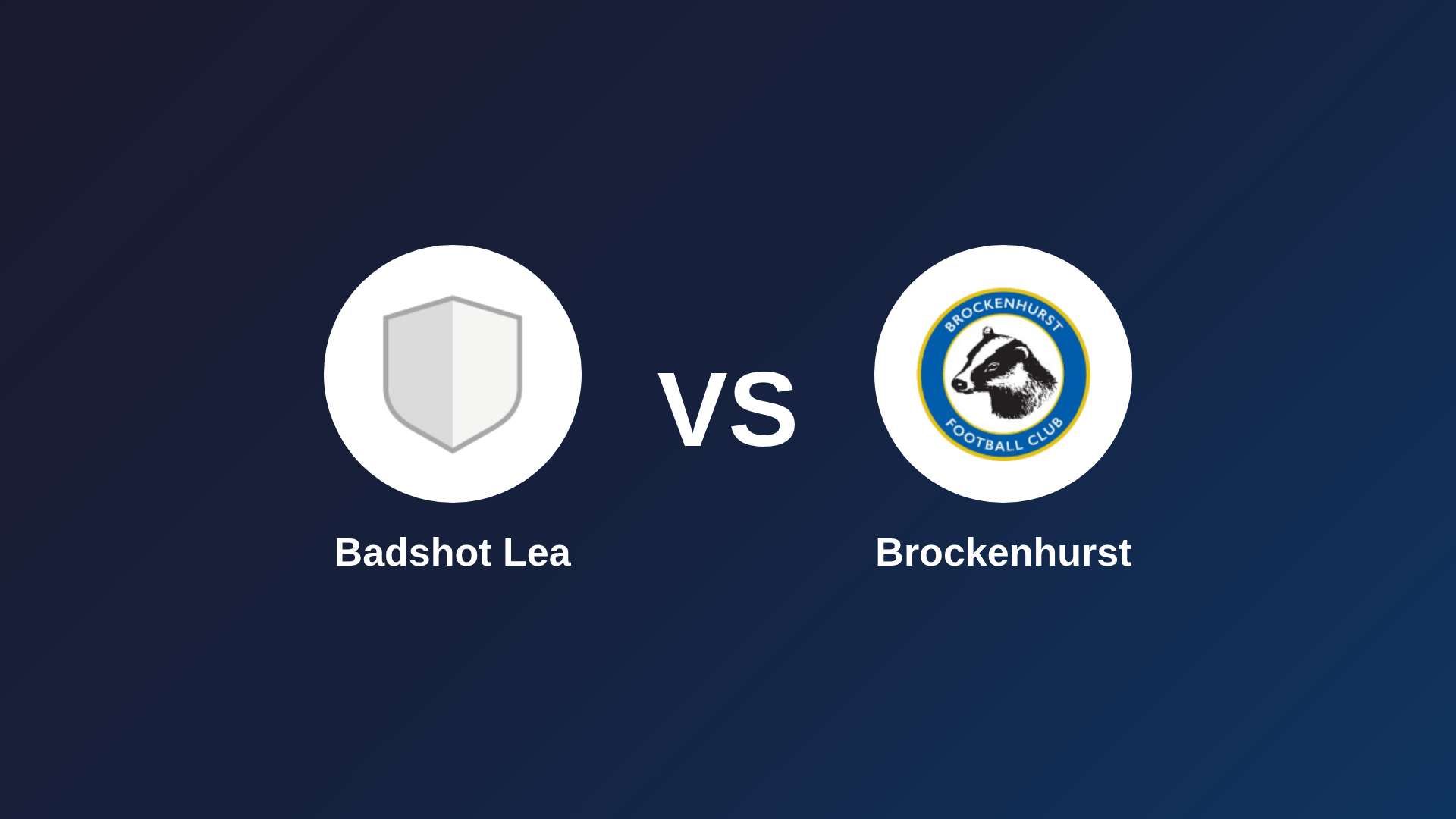 Badshot Lea vs Brockenhurst
