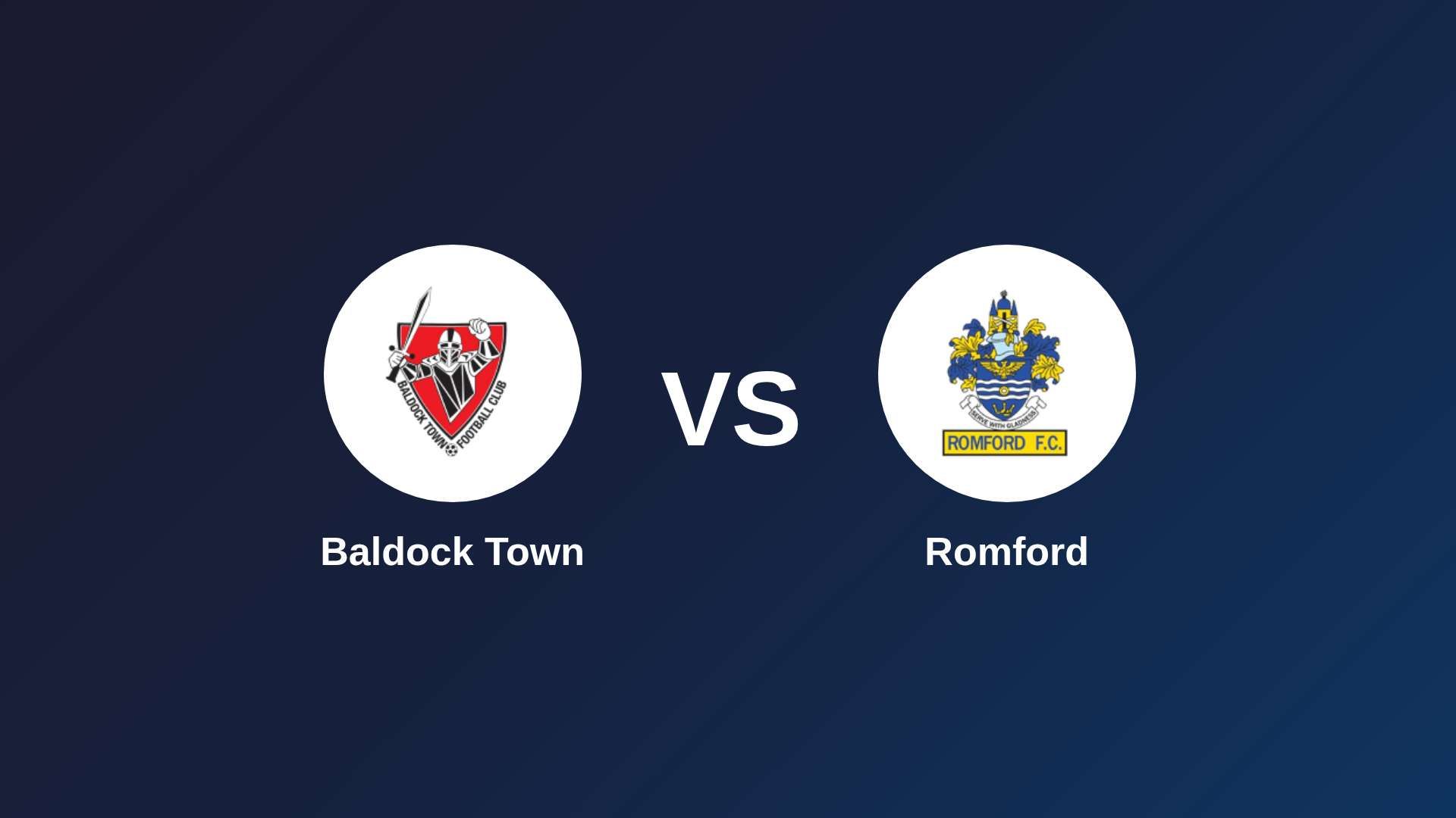Baldock Town vs Romford
