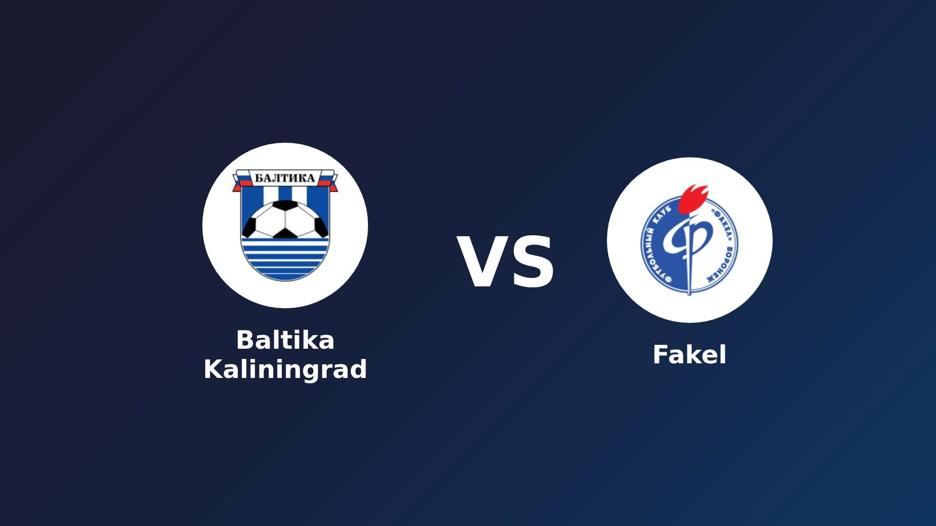 Baltika Kaliningrad vs Fakel
