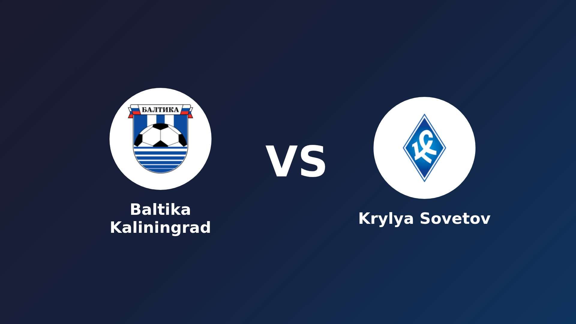 Baltika Kaliningrad vs Krylya Sovetov