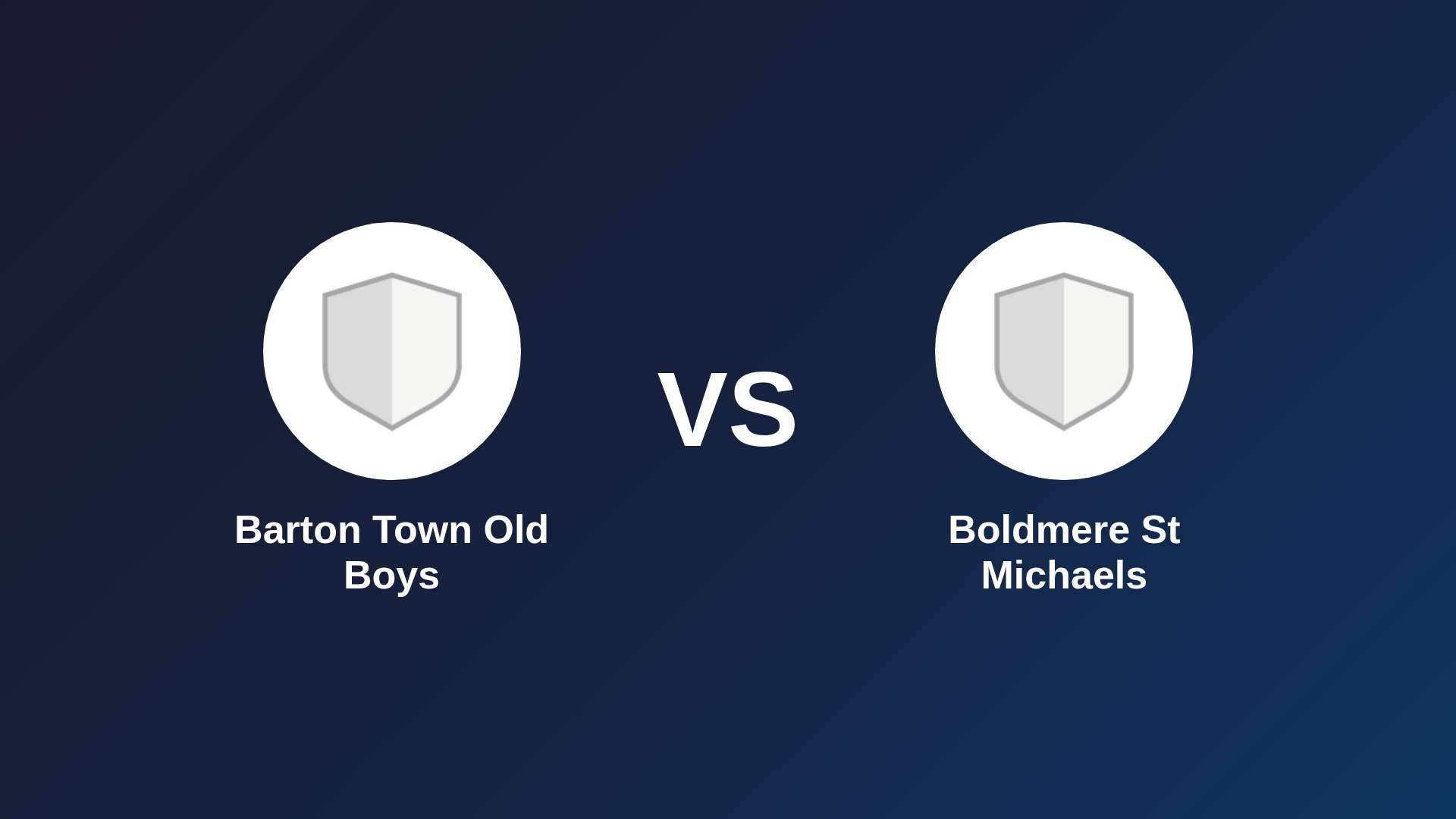 Barton Town Old Boys vs Boldmere St Michaels