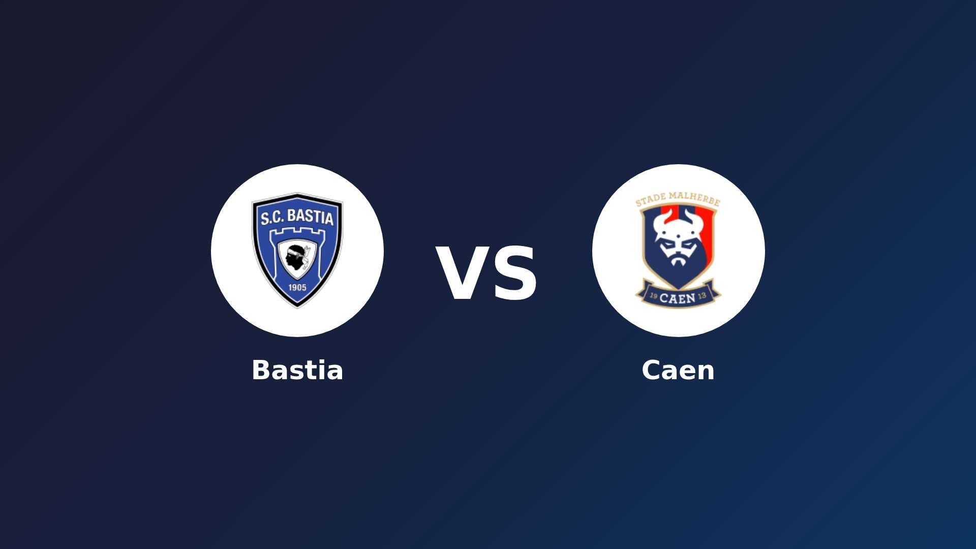 Bastia vs Caen