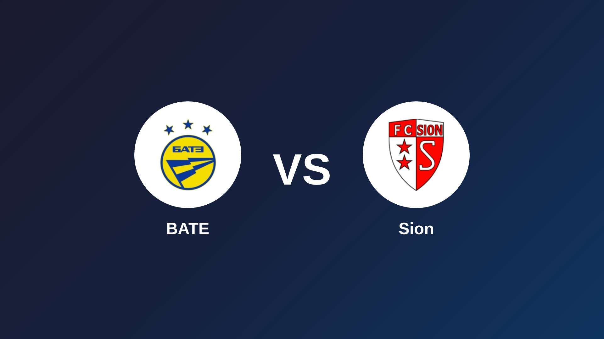 BATE vs Sion