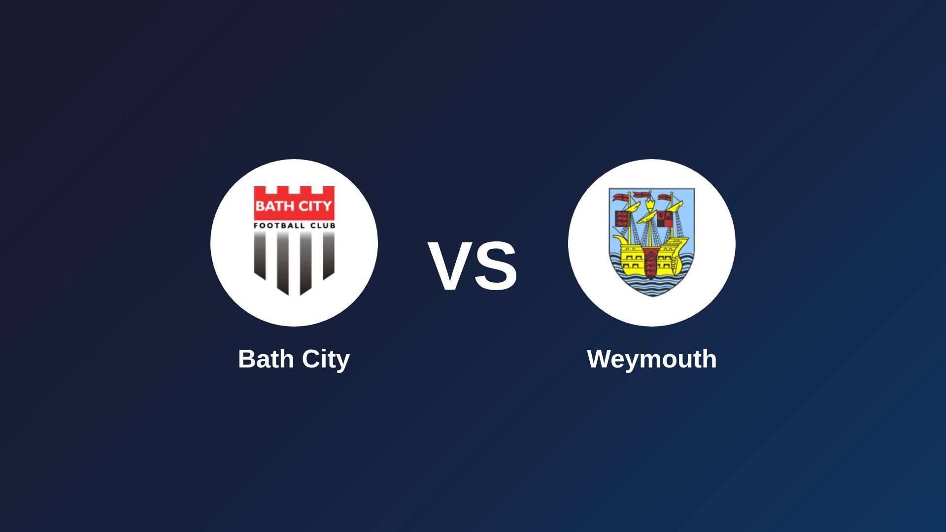 Bath City vs (F)eymouth