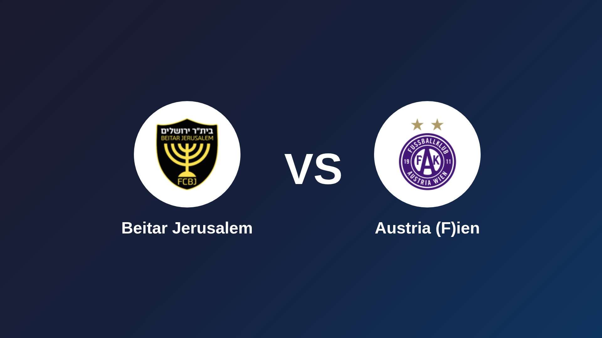 Beitar Jerusalem vs Austria (F)ien