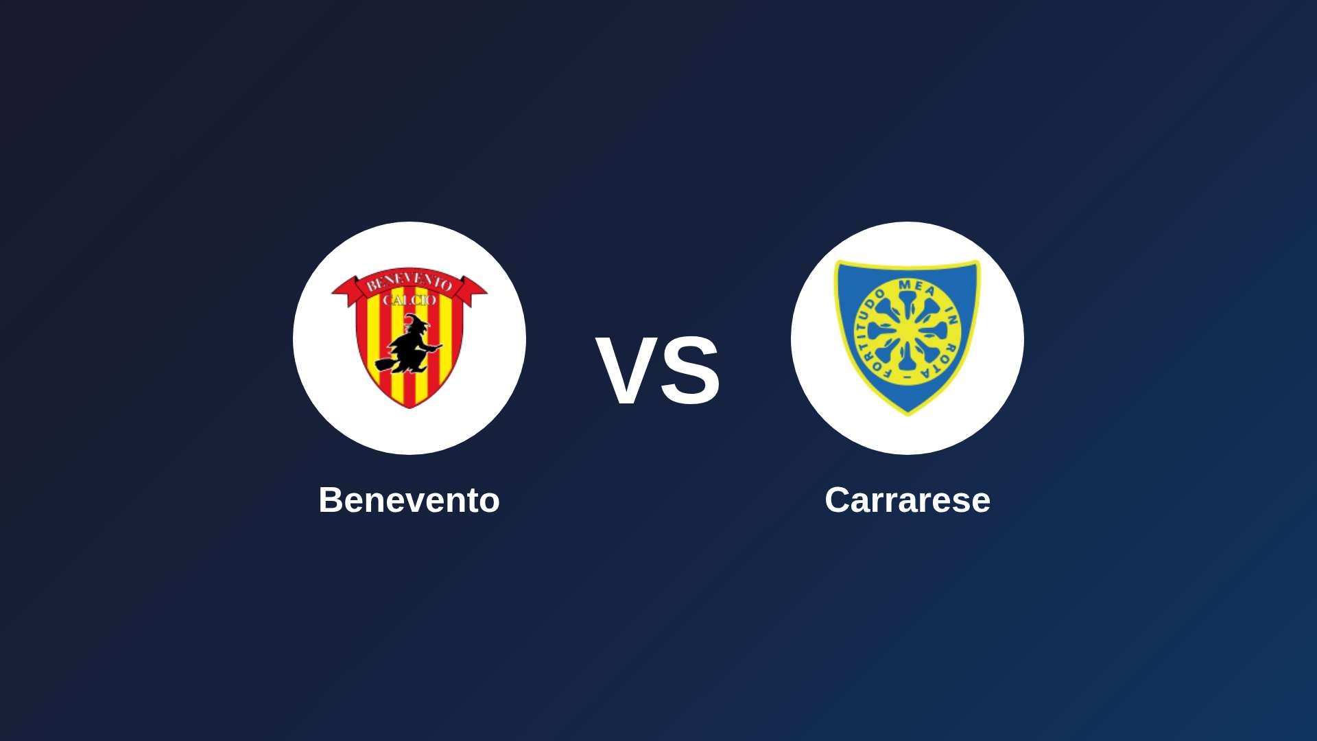 Benevento vs Carrarese