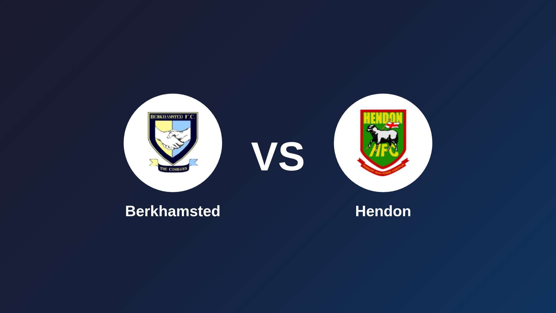 Berkhamsted vs Hendon