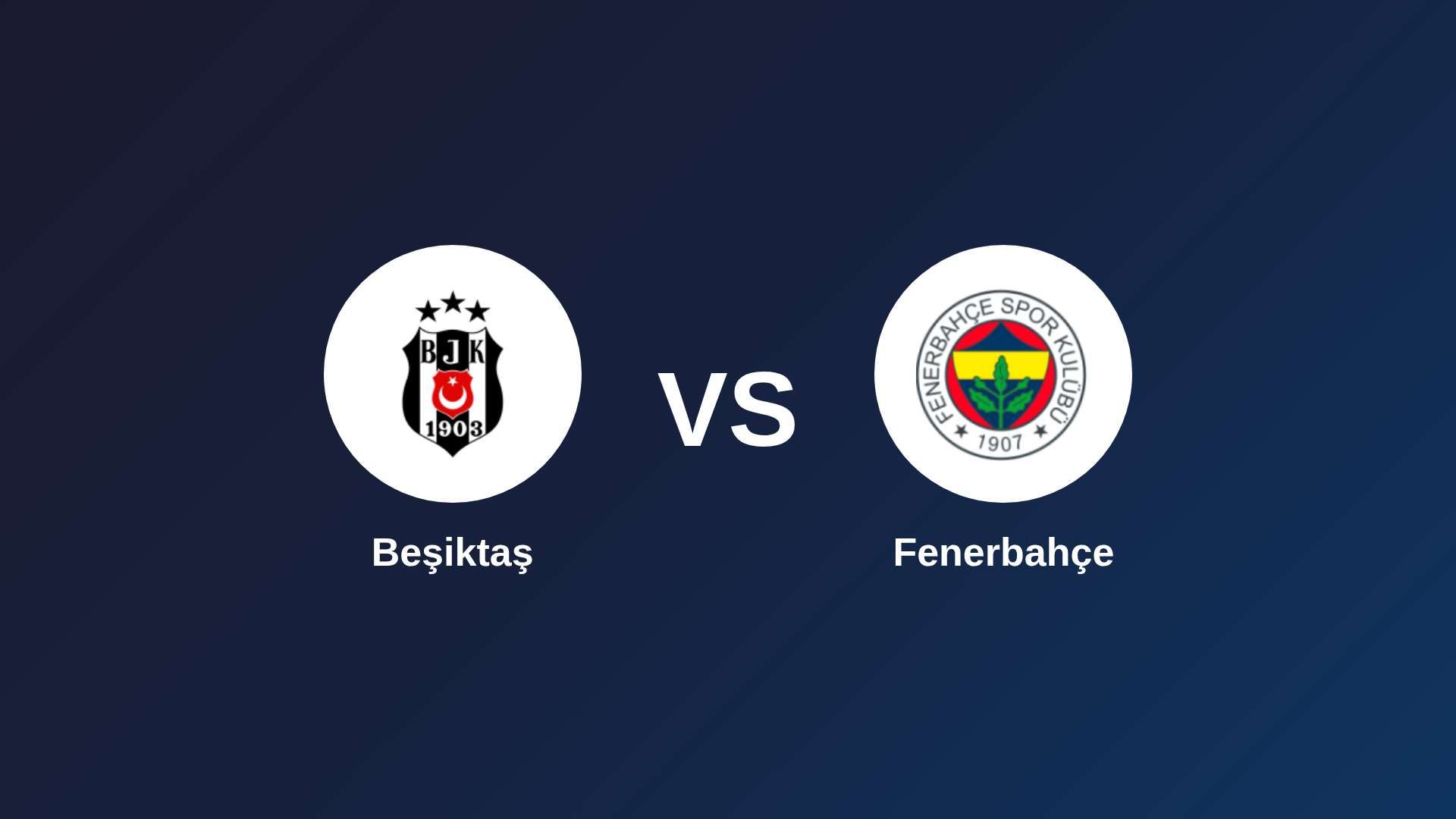 Beşiktaş vs Fenerbahçe