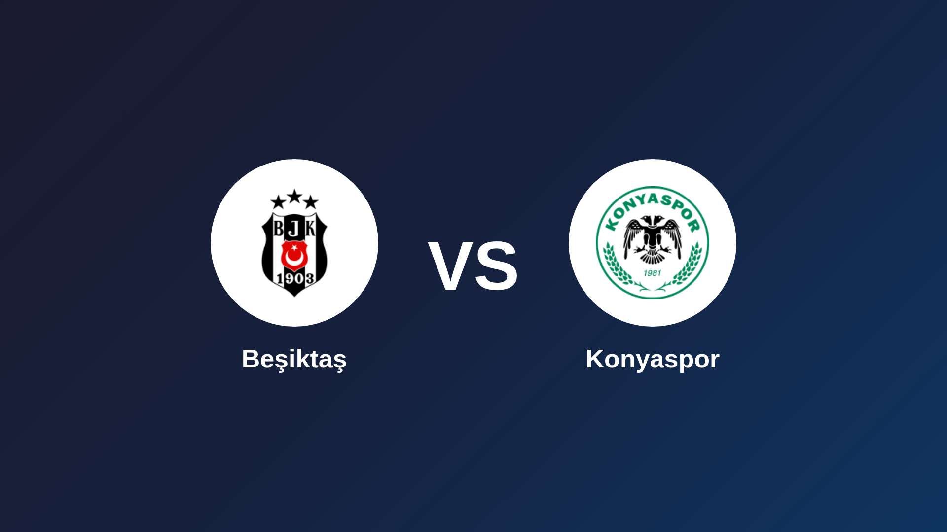Beşiktaş vs Konyaspor