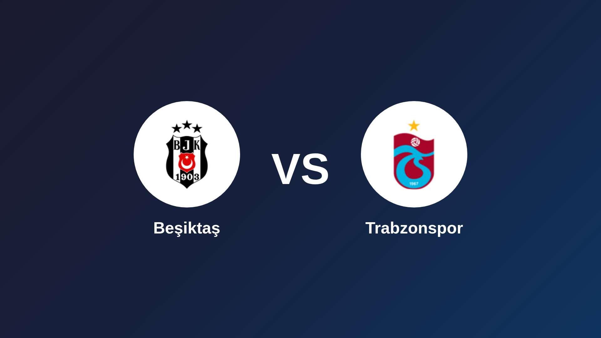 Beşiktaş vs Trabzonspor