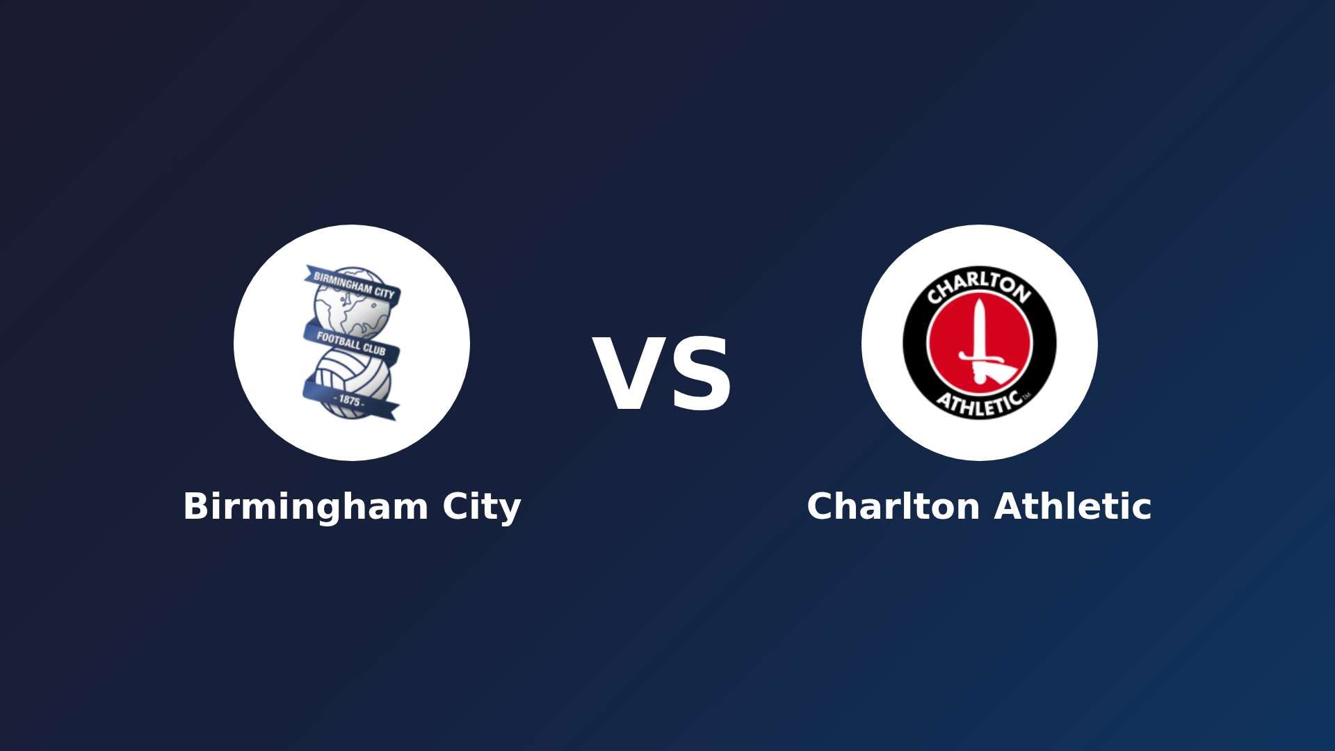 Birmingham City vs Charlton Athletic