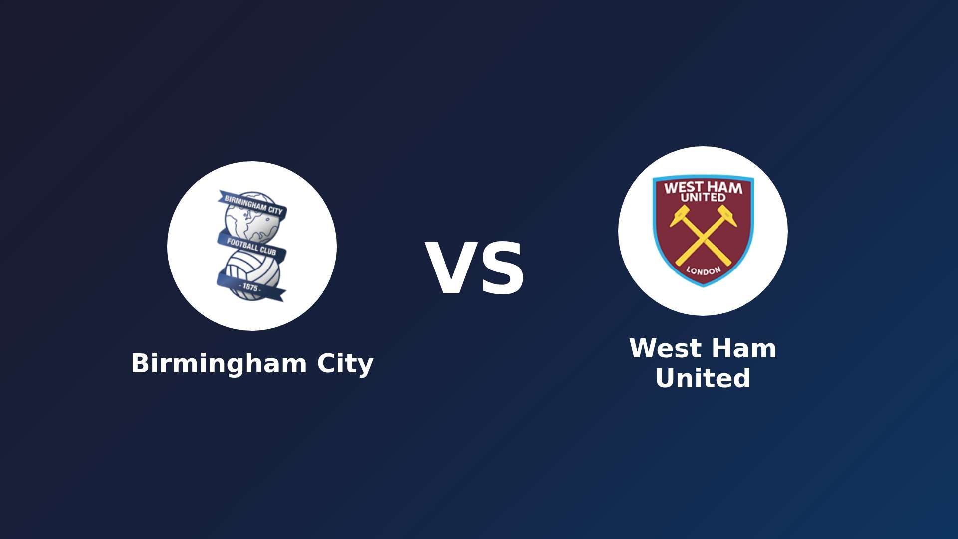 Birmingham City vs (F)est Ham United