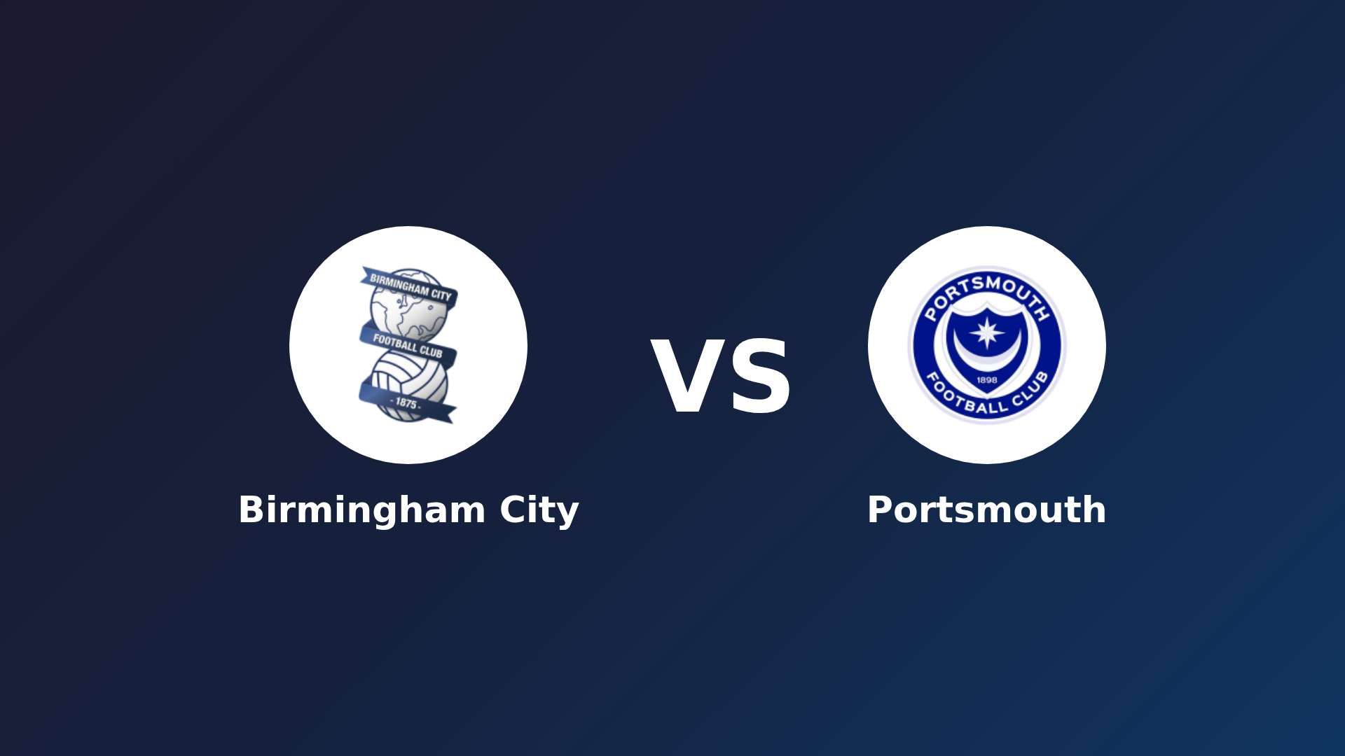 Birmingham City vs Portsmouth
