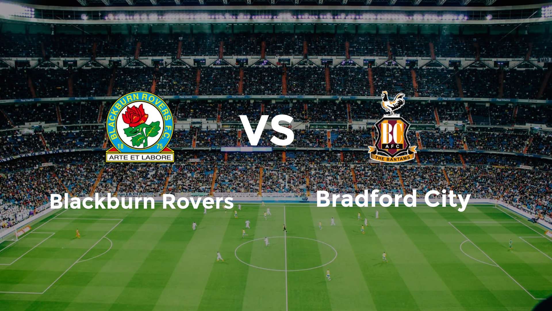 Blackburn Rovers vs Bradford City