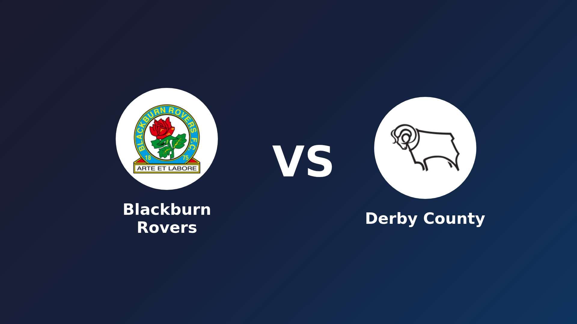 Blackburn Rovers vs Derby County