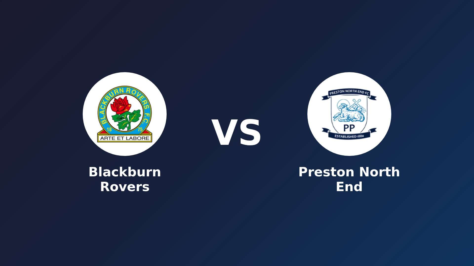 Blackburn Rovers vs Preston North End
