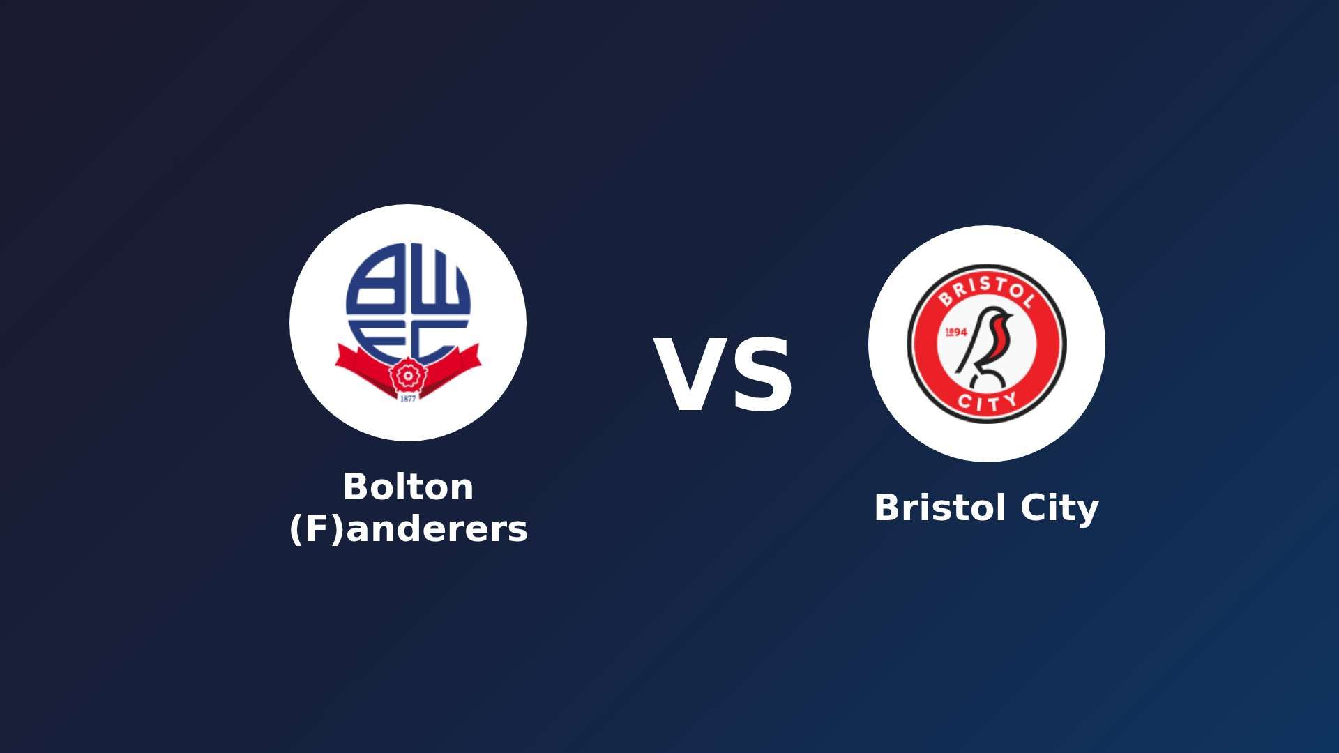 Bolton (F)anderers vs Bristol City