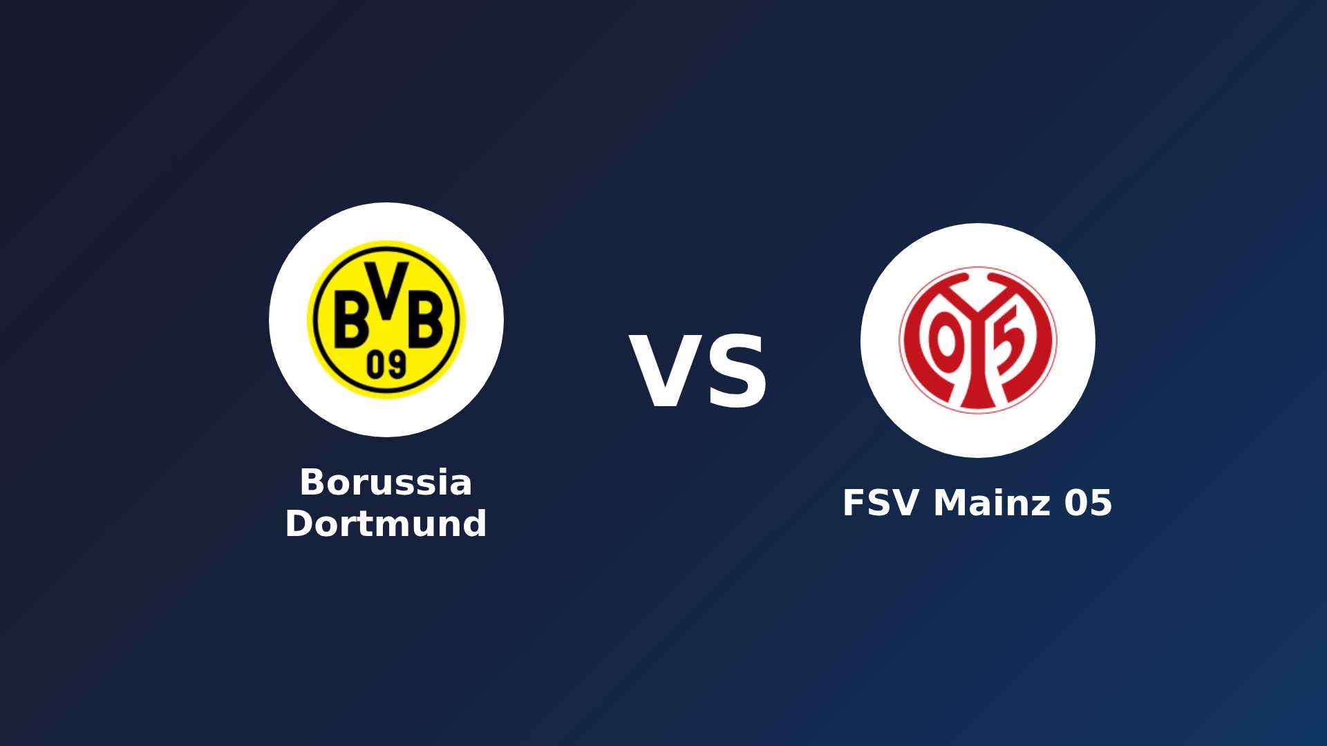 Borussia Dortmund vs FSV Mainz 05