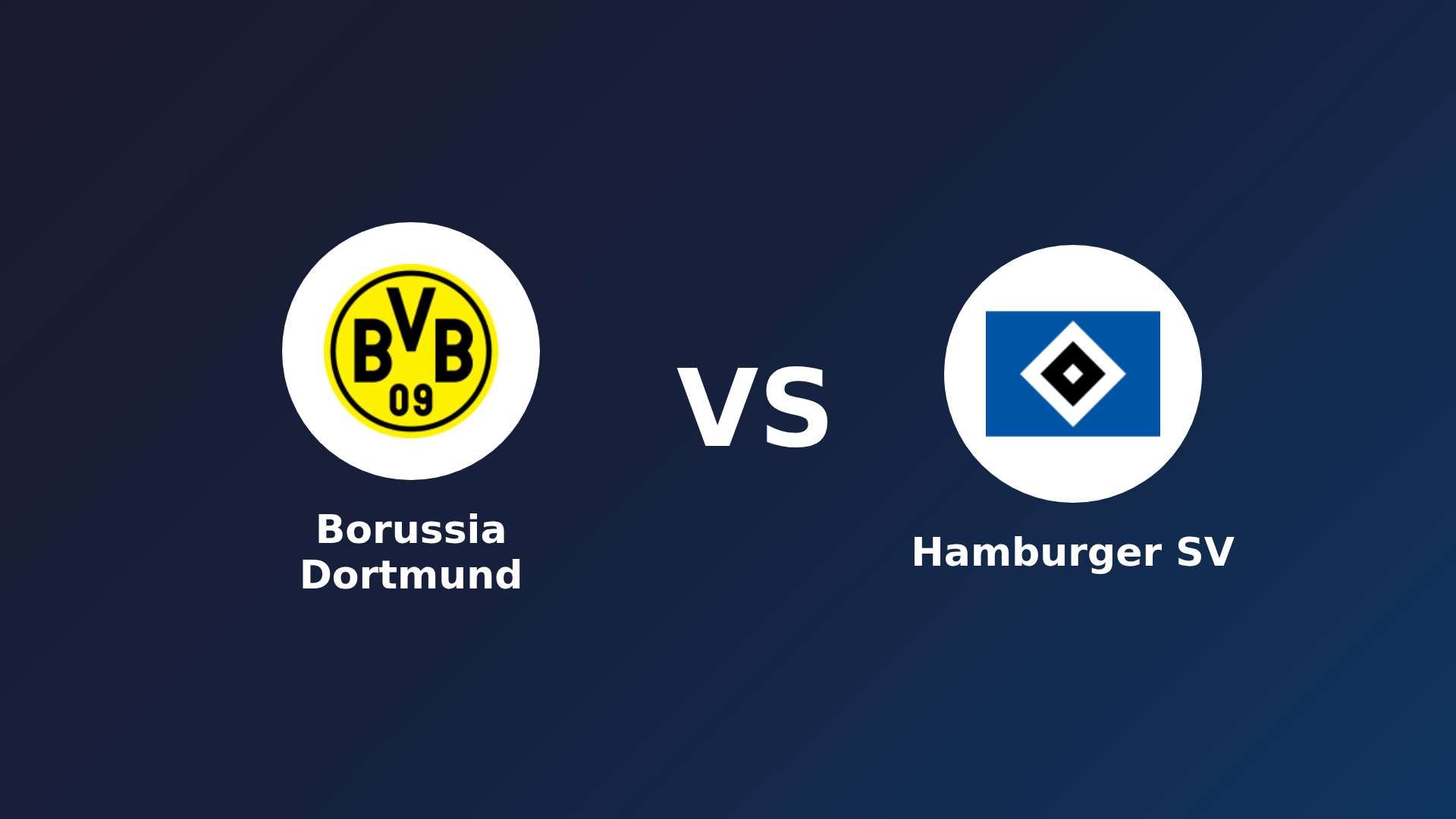 Borussia Dortmund vs Hamburger SV