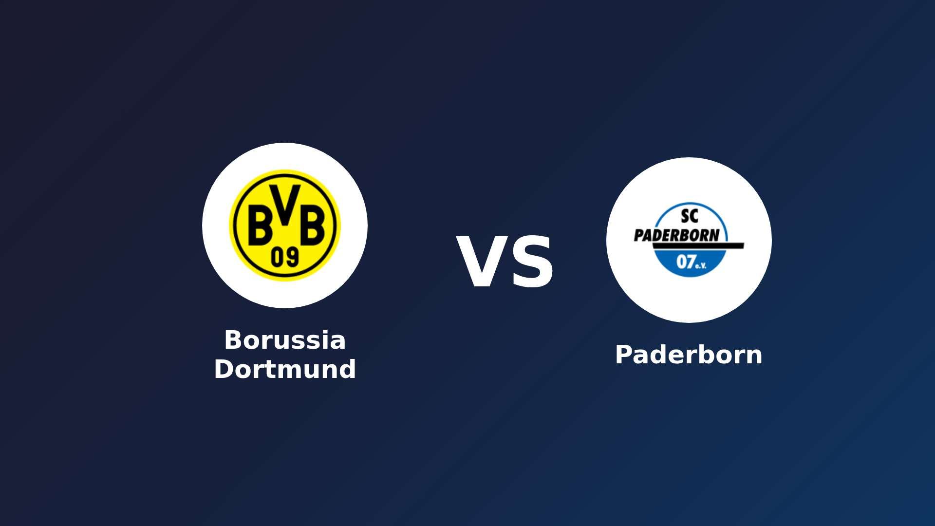 Borussia Dortmund vs Paderborn