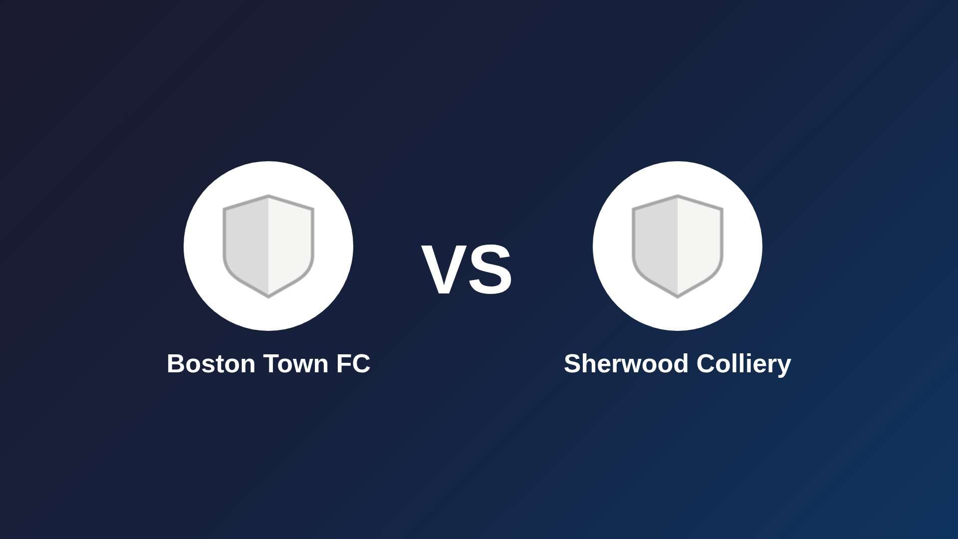 Boston Town FC vs Sherwood Colliery