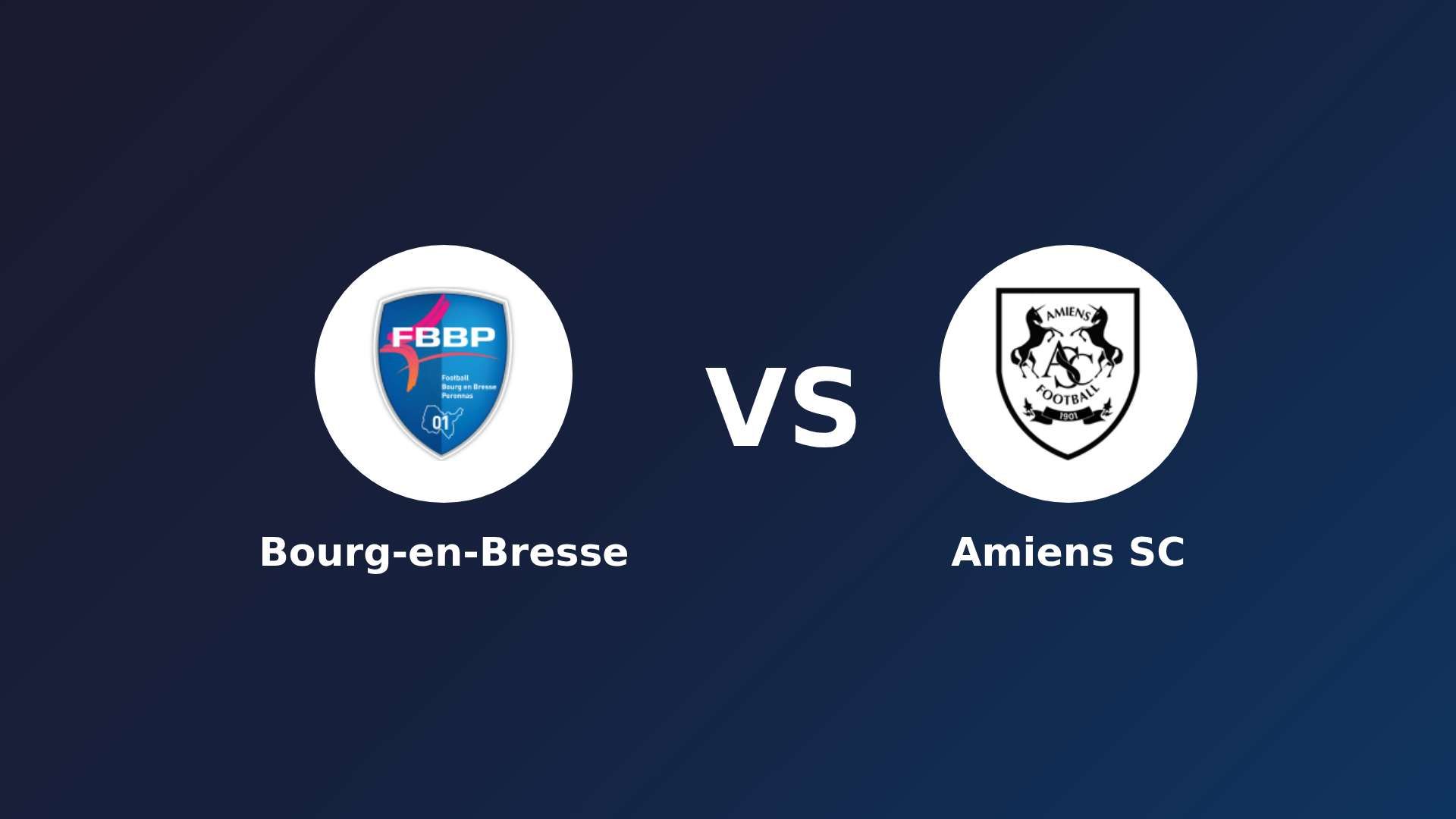 Bourg-en-Bresse vs Amiens SC
