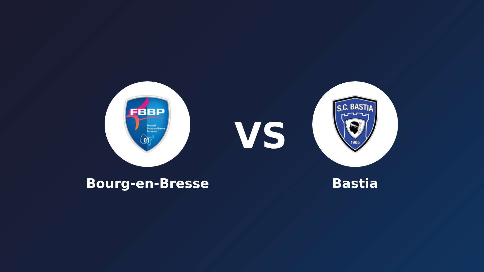 Bourg-en-Bresse vs Bastia