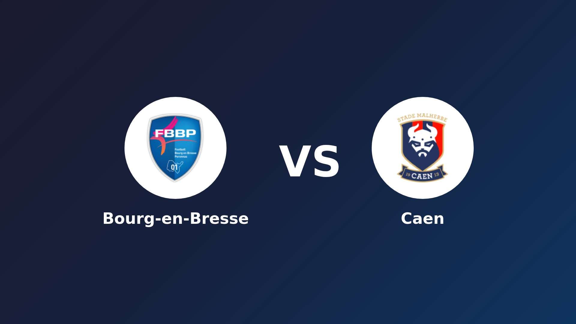 Bourg-en-Bresse vs Caen