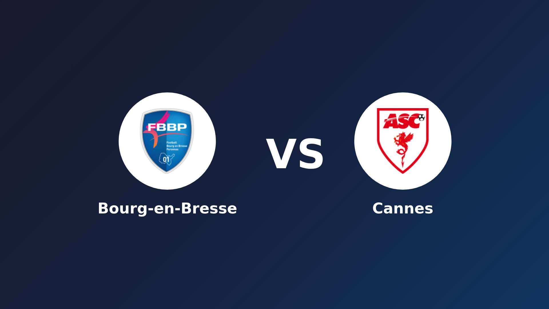 Bourg-en-Bresse vs Cannes