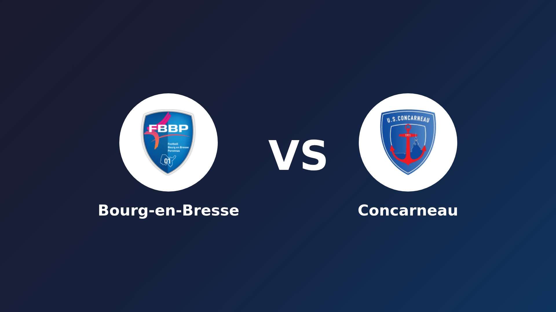 Bourg-en-Bresse vs Concarneau