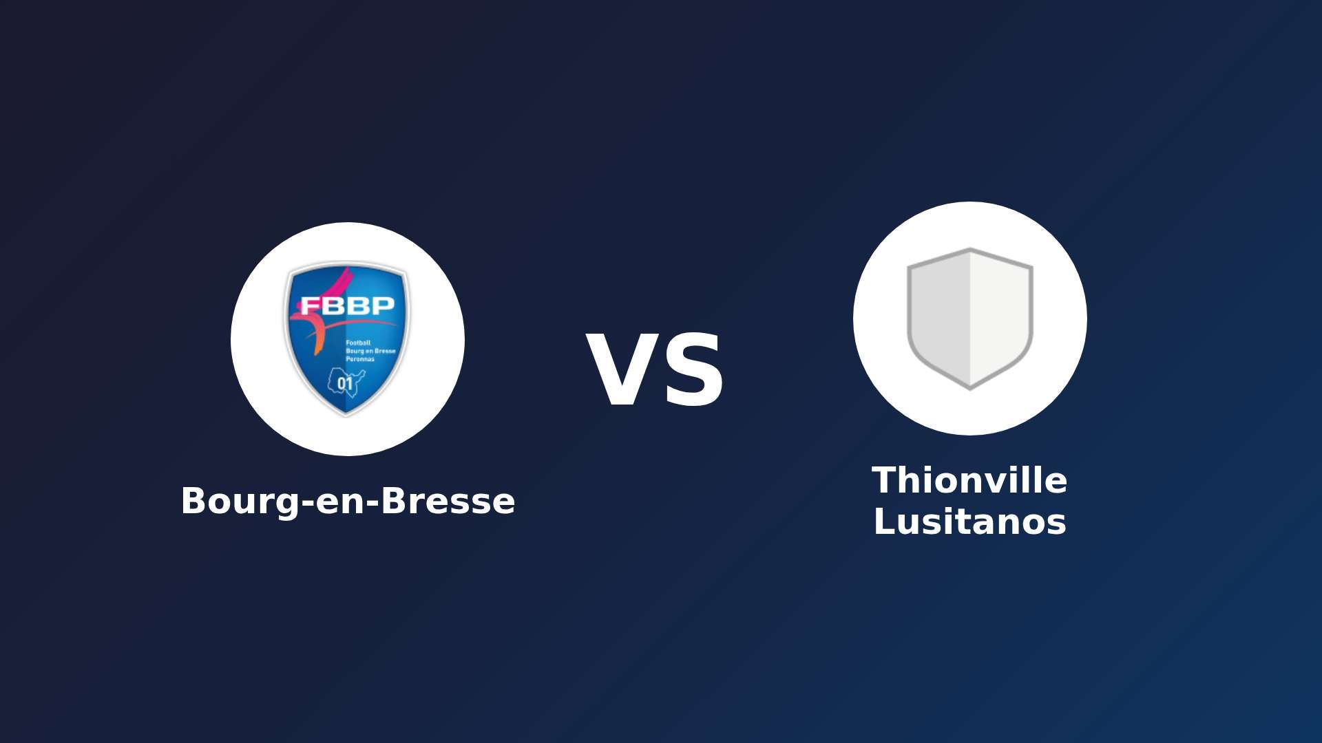 Bourg-en-Bresse vs Thionville Lusitanos