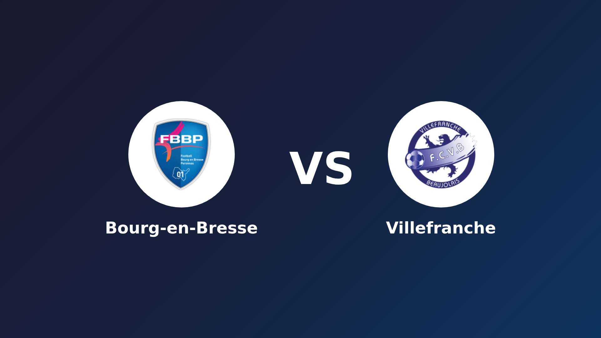 Bourg-en-Bresse vs Villefranche