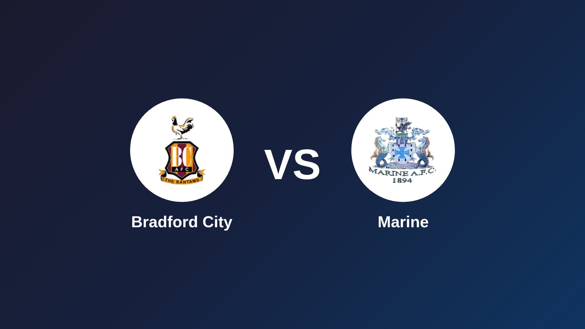 Bradford City vs Marine