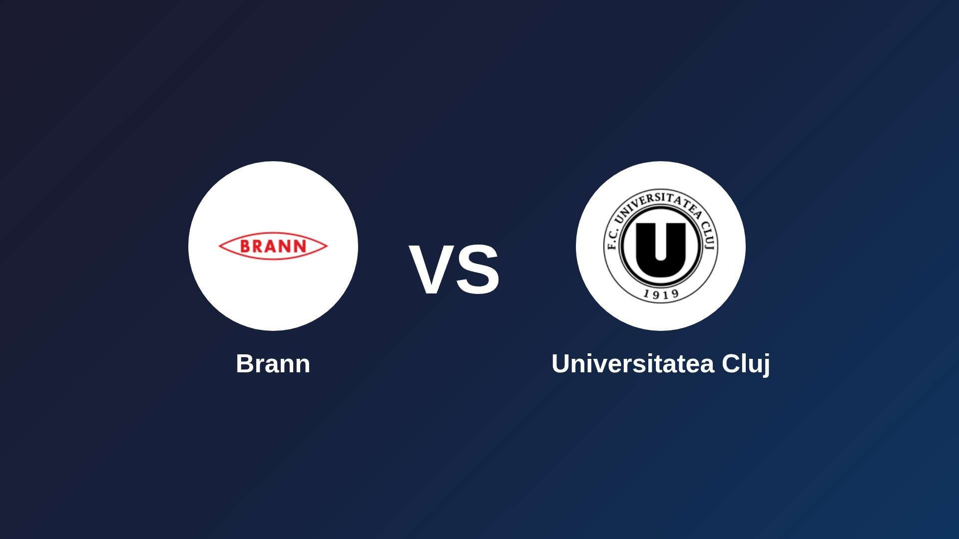 Brann vs Universitatea Cluj