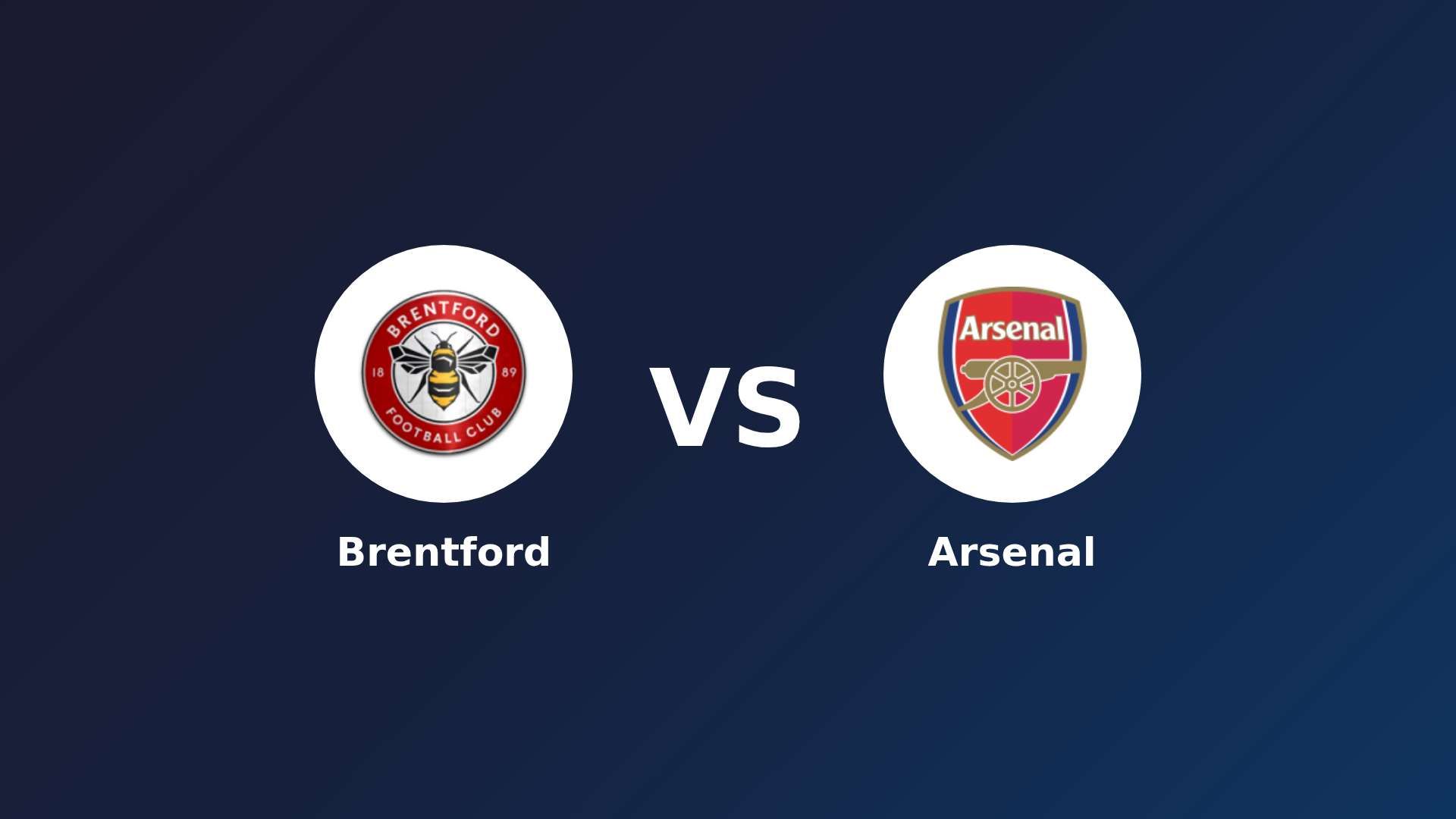 Brentford vs Arsenal