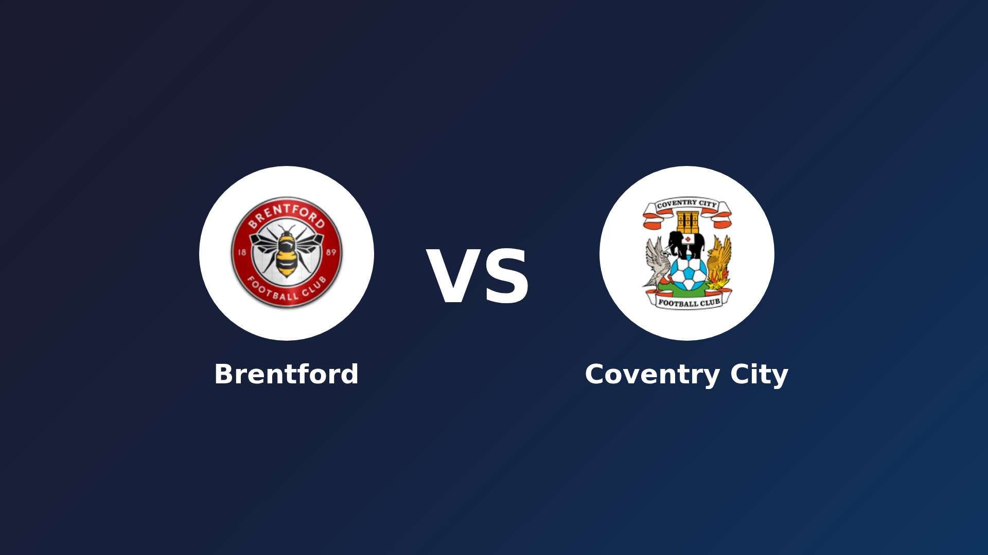Brentford vs Coventry City