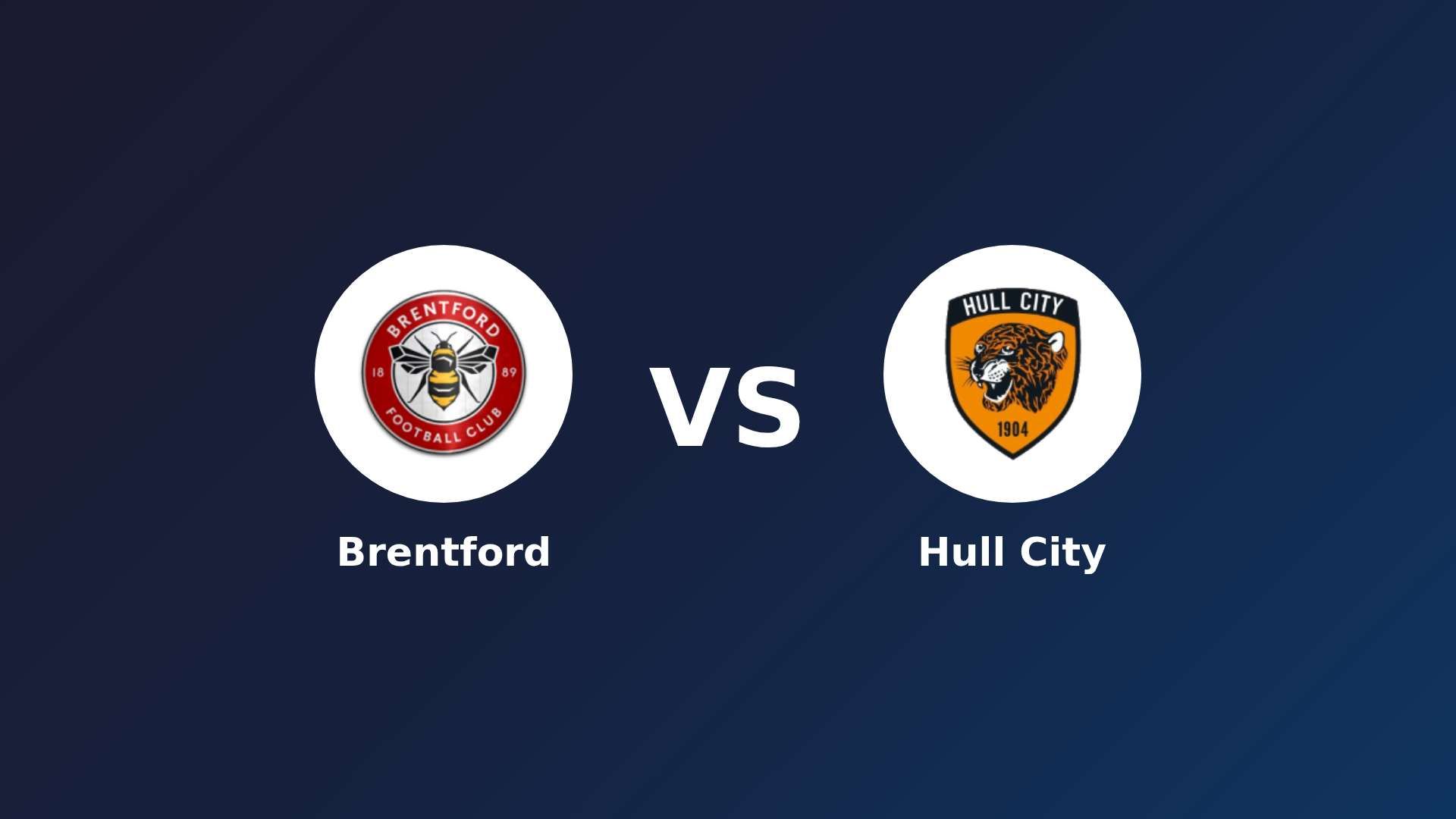 Brentford vs Hull City