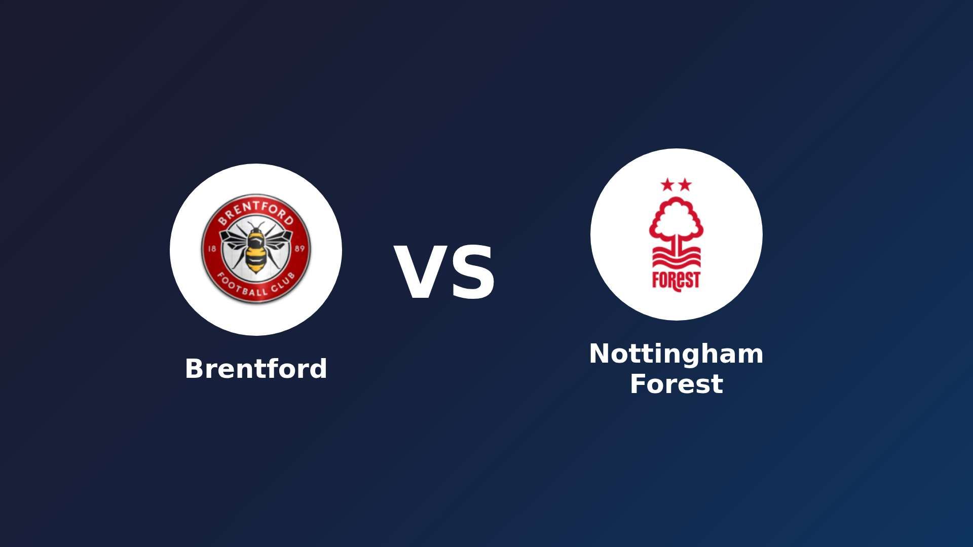 Brentford vs Nottingham Forest