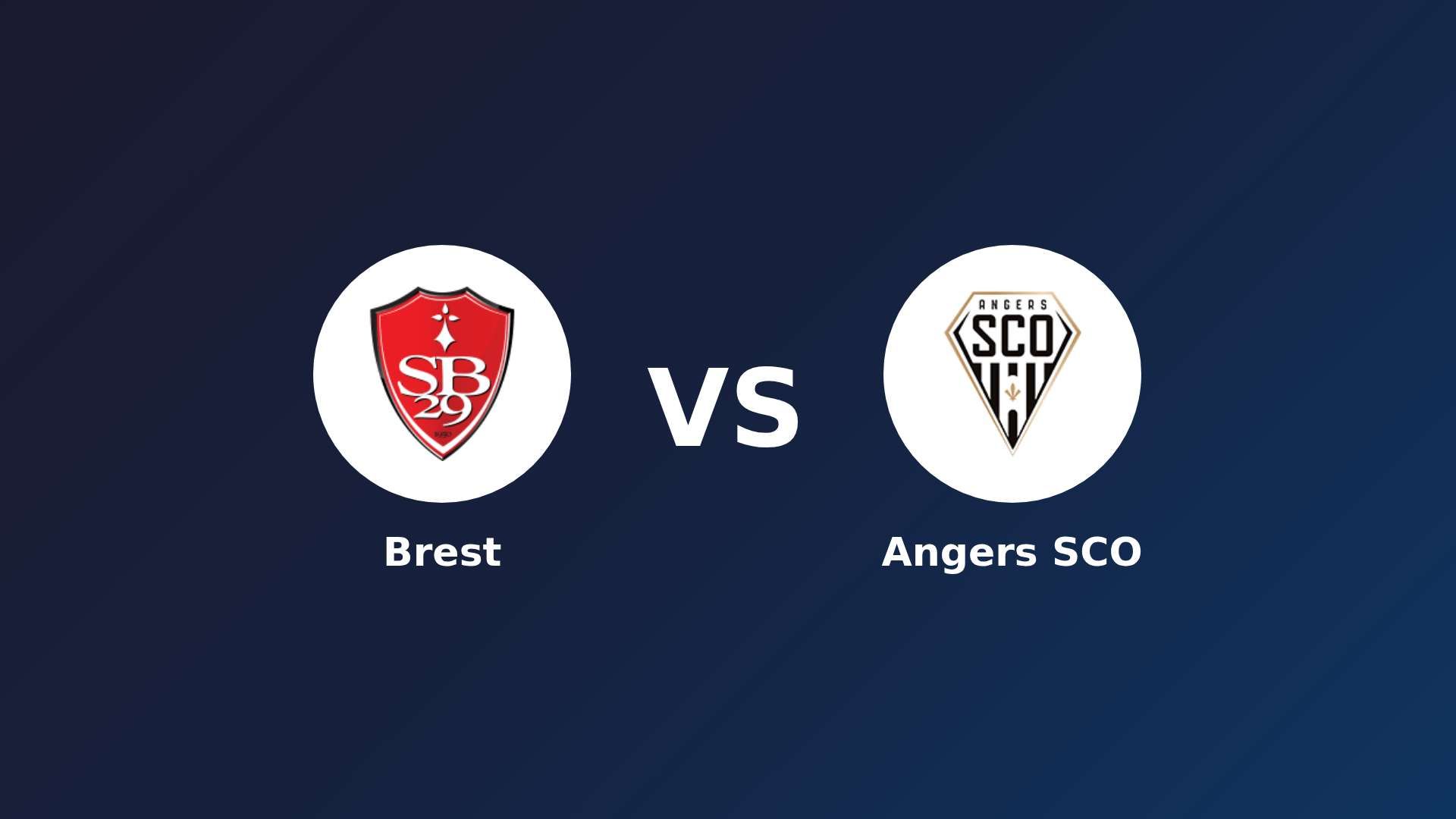 Brest vs Angers SCO