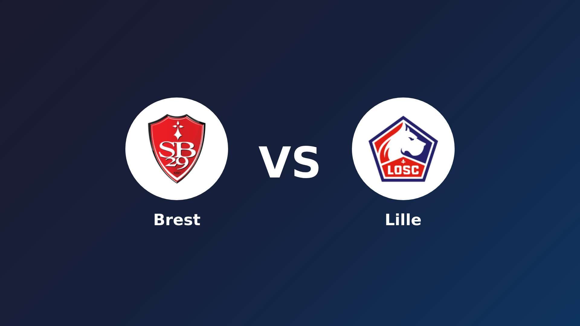Brest vs LOSC Lille
