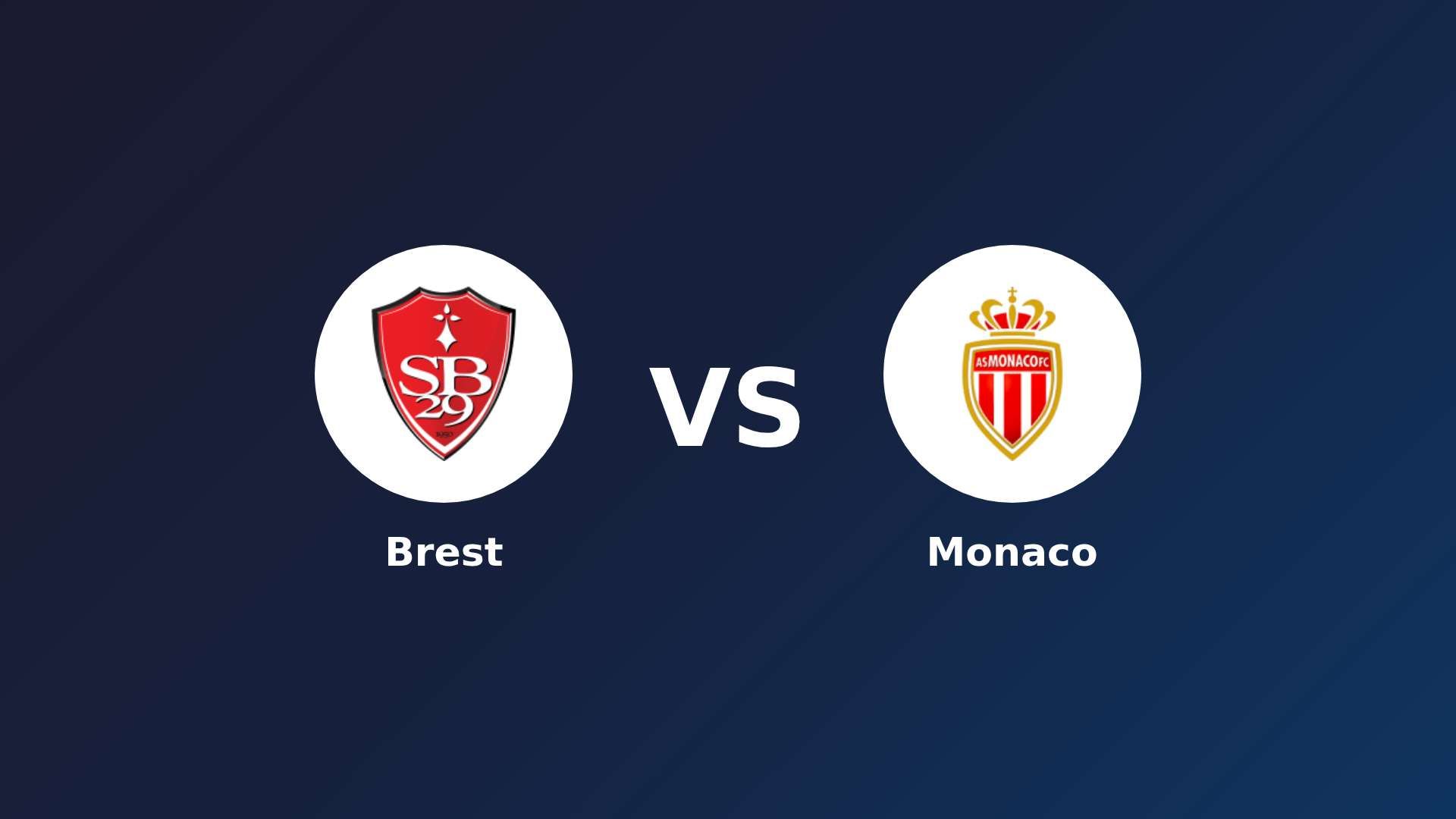 Brest vs Monaco