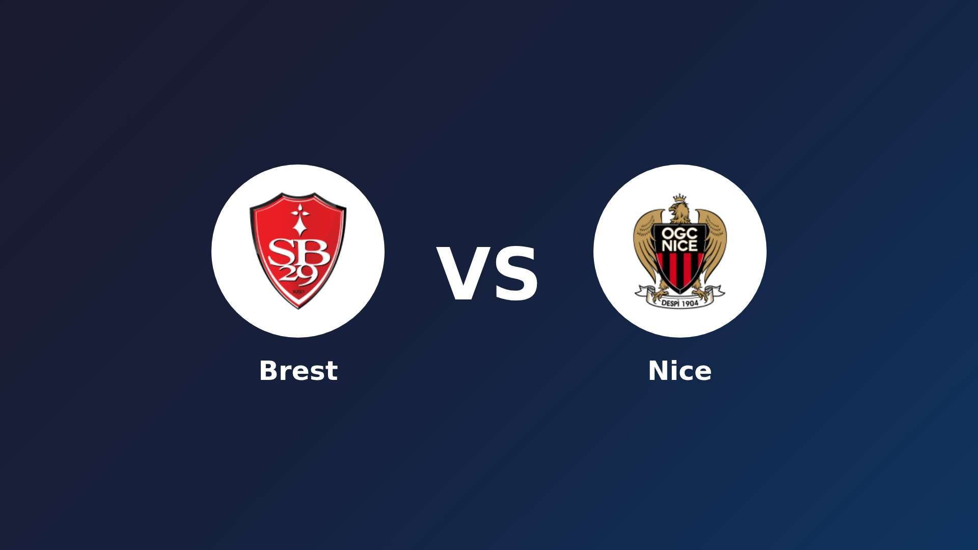 Brest vs Nice