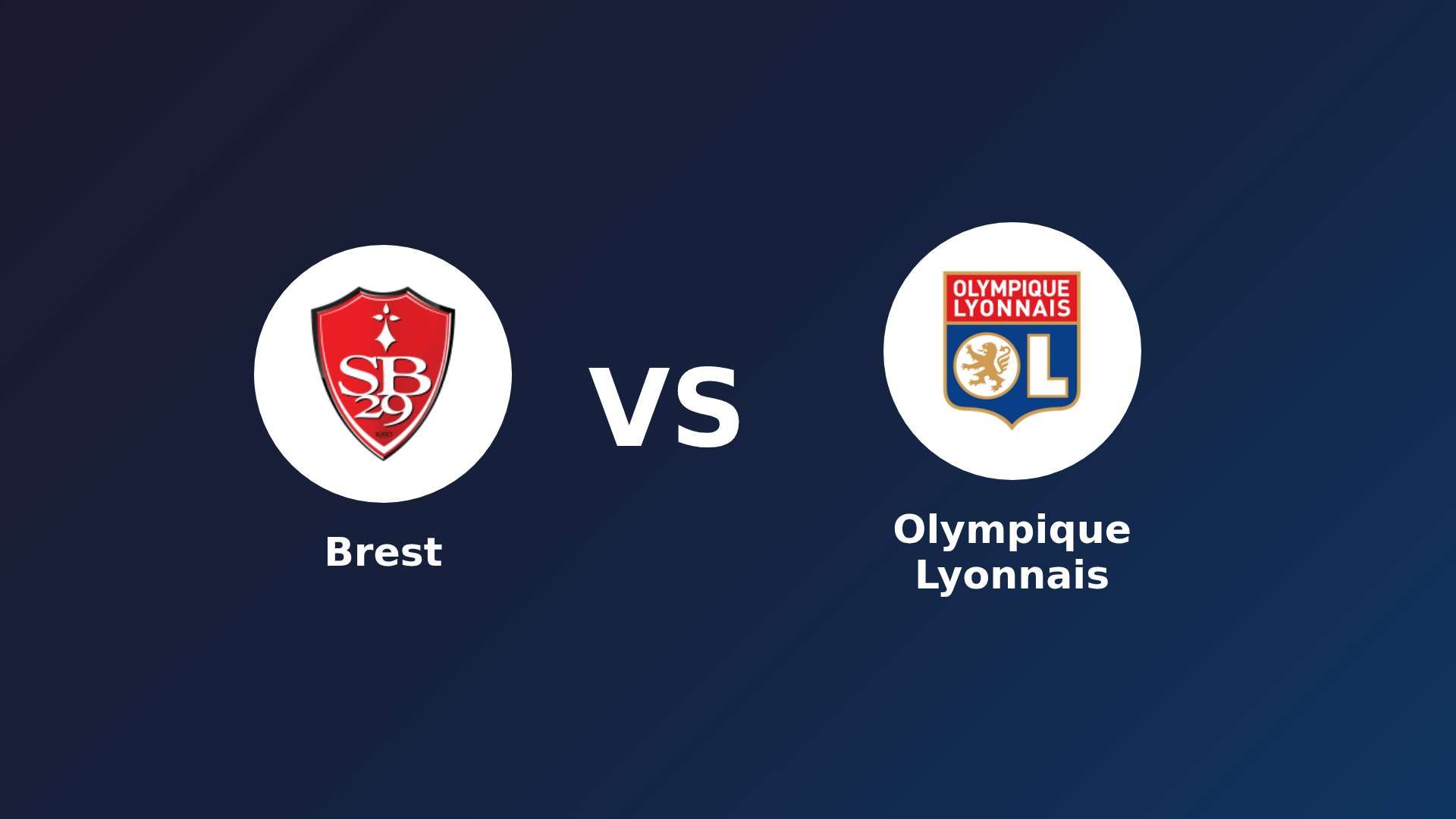 Brest vs Olympique Lyonnais